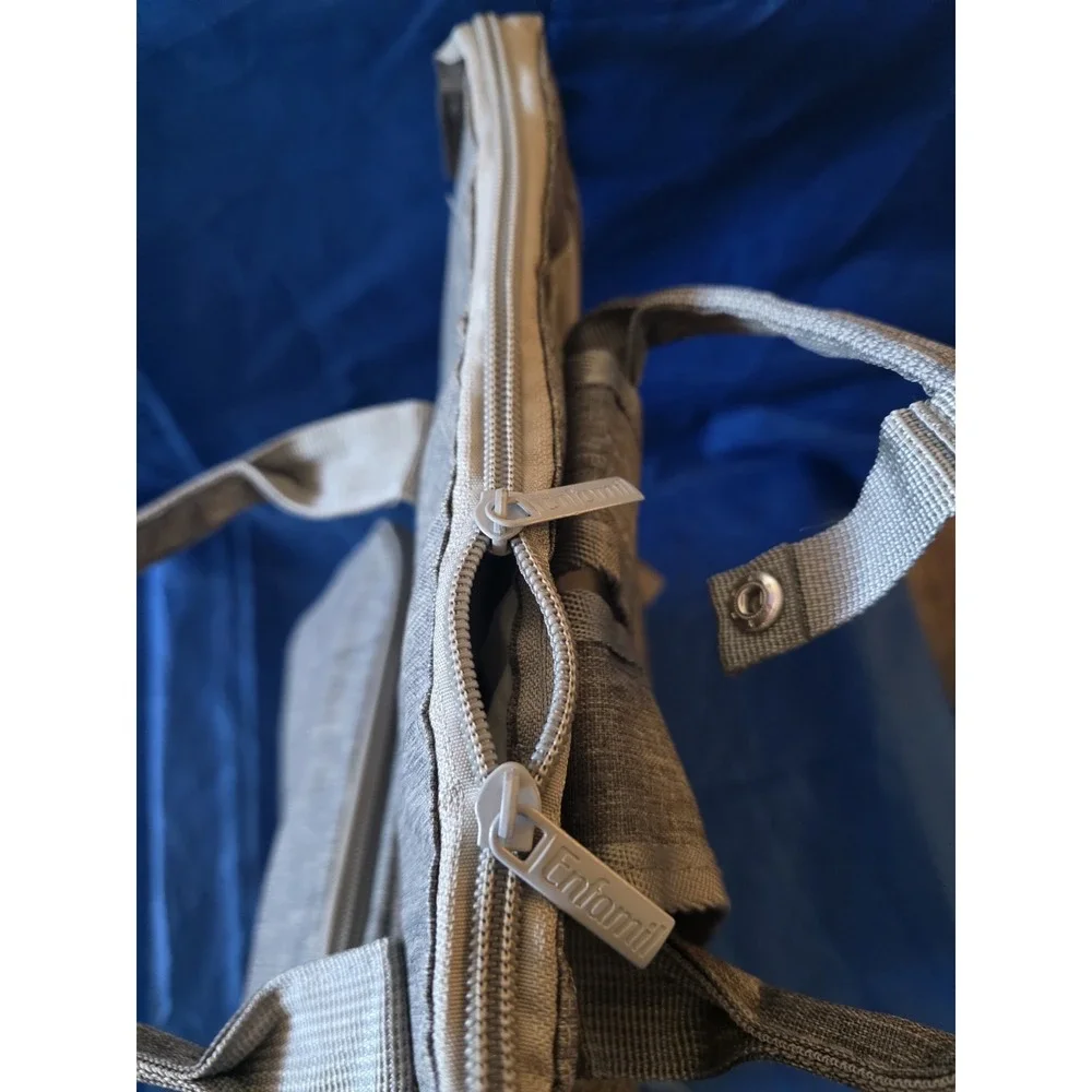 Gray Large Backpack Baby Diaper‎ Bag Nylon Insulated Adjustable Strap Backpack